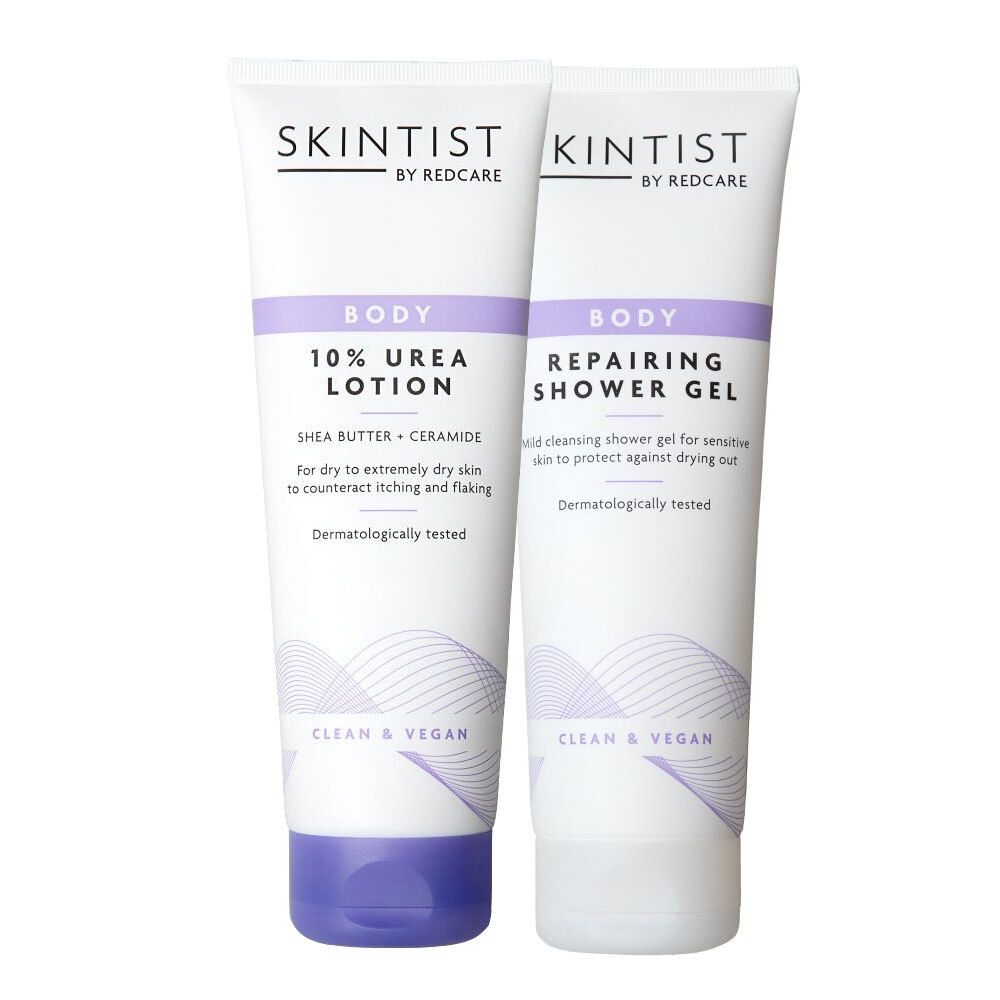 SKINTIST Set Body Lozione al 10% di urea + Body Gel doccia riparatore
