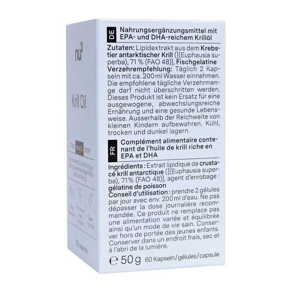 nu3 Olio di krill Set da 3