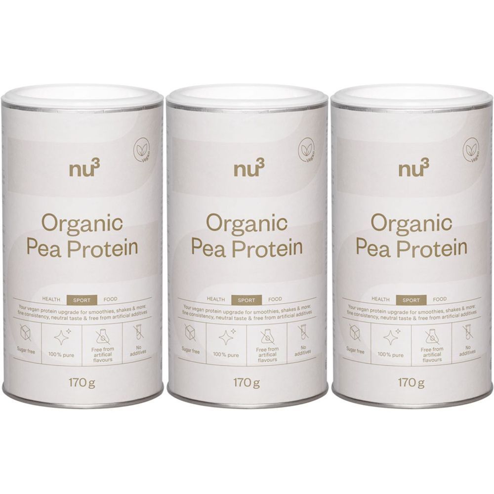 nu3 Proteine di pisello bio Set da 3
