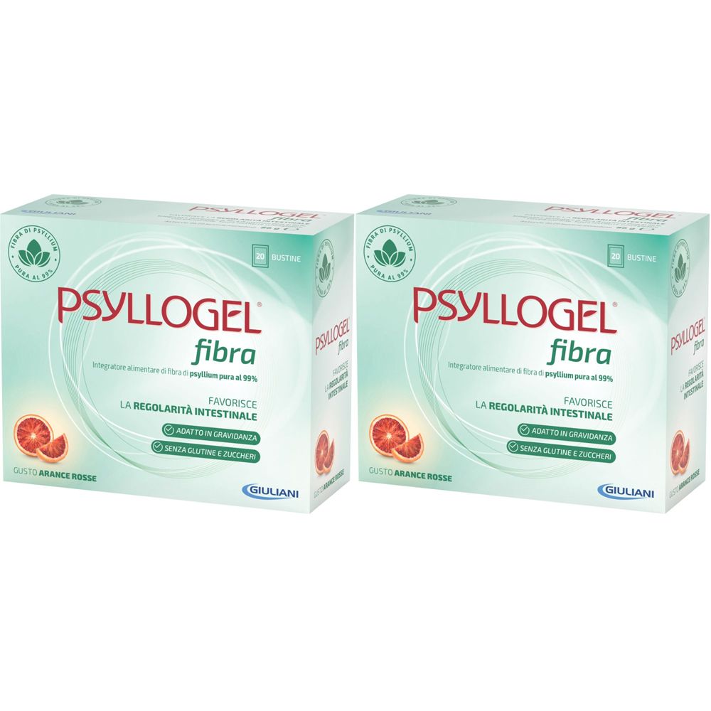 PSYLLOGEL® Fibra Arance Rosse Bustine Set da 2