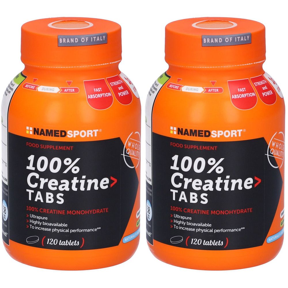 NAMEDSPORT®  100% Creatine TABS Set da 2
