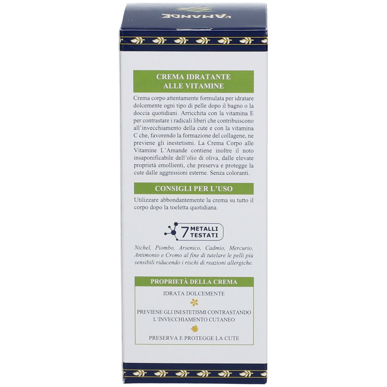 L'Amande® Crema Corpo Idratante alle Vitamine