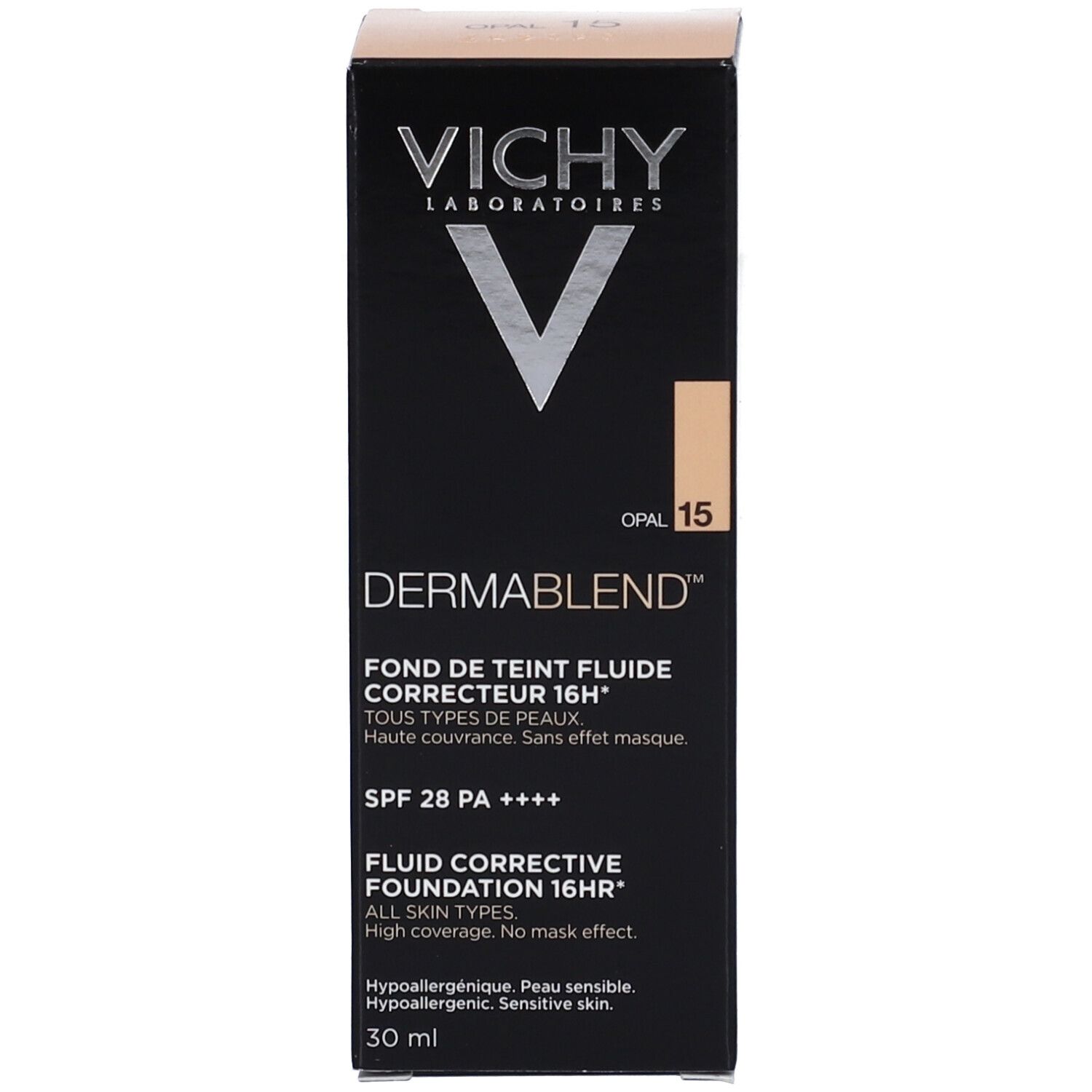 Vichy Dermablend Fondotinta Correttore Fluido 16h tonalità 15 Opal 30 ml