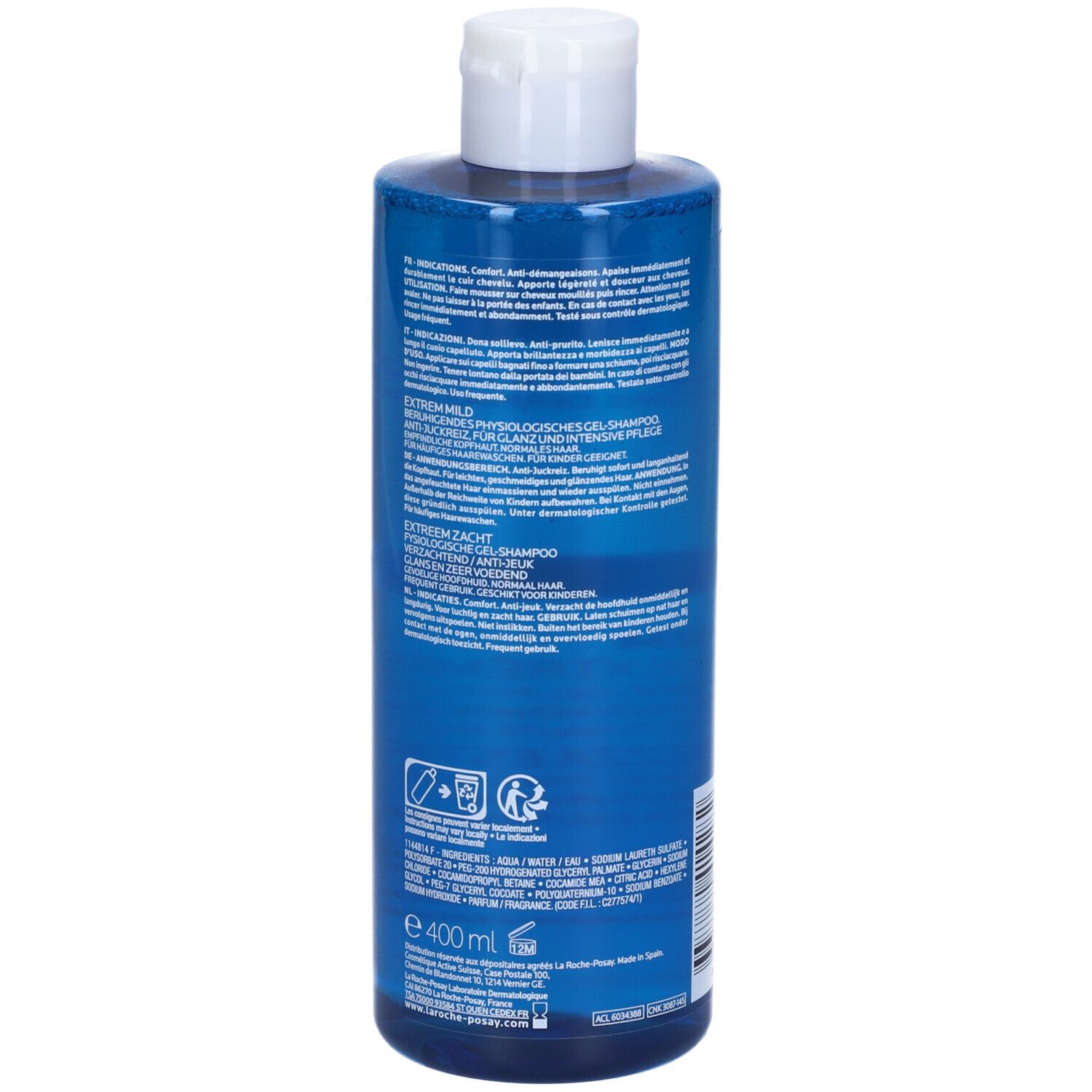 La Roche-Posay Kerium Doux Shampoo Gel Lenitivo 400 ml