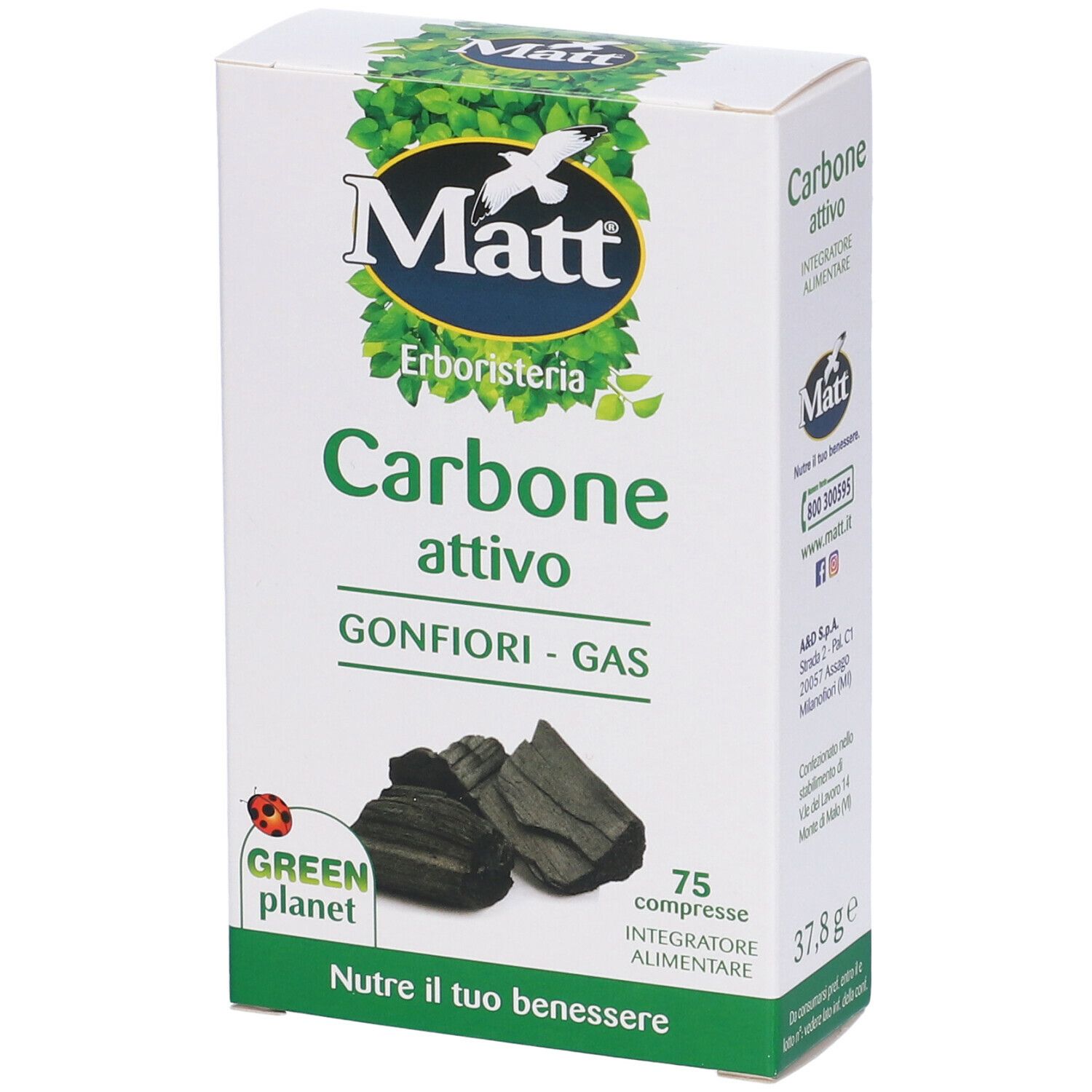 MATT Erboristeria Carbone Attivo