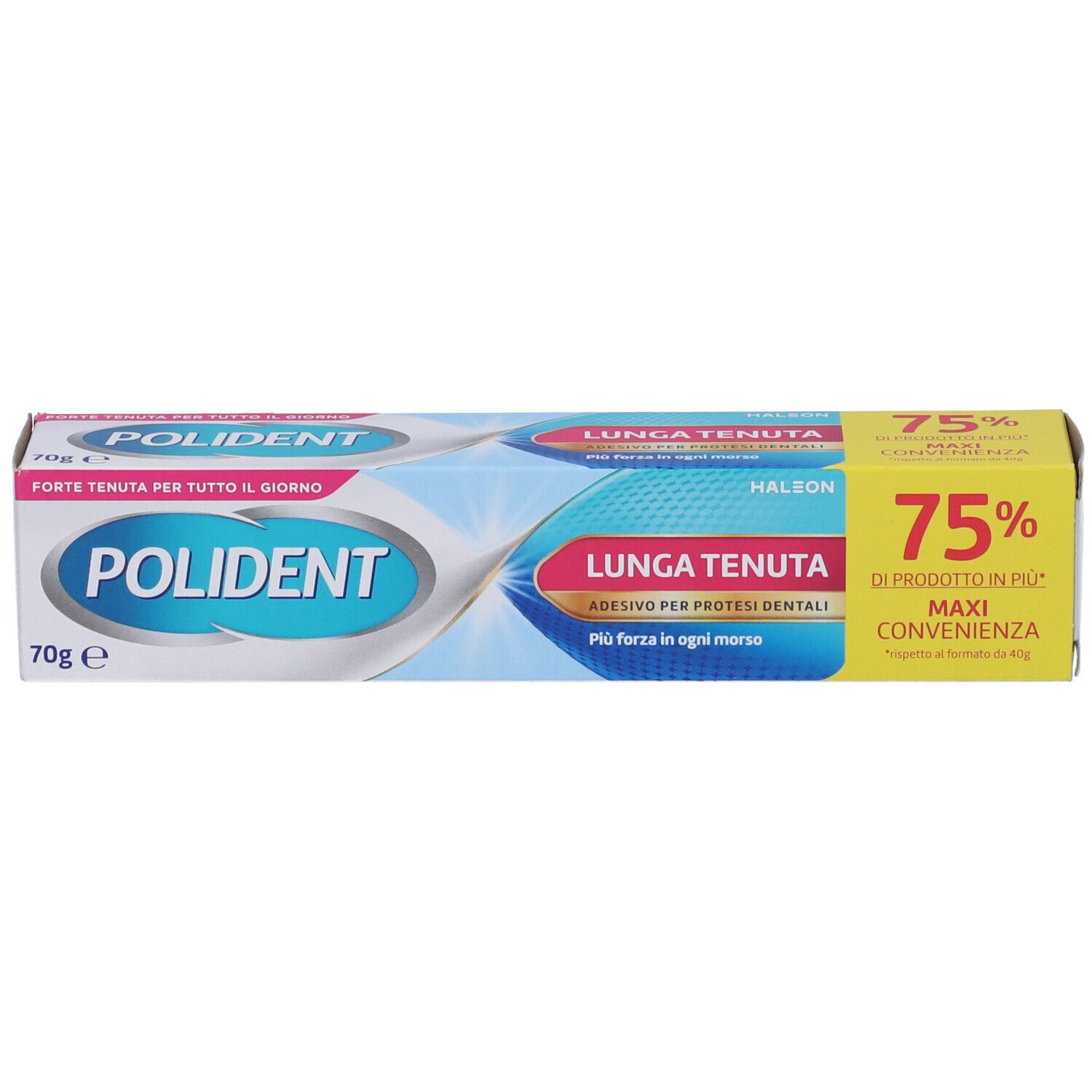 Polident Lunga Tenuta Adesivo per Protesi Dentale