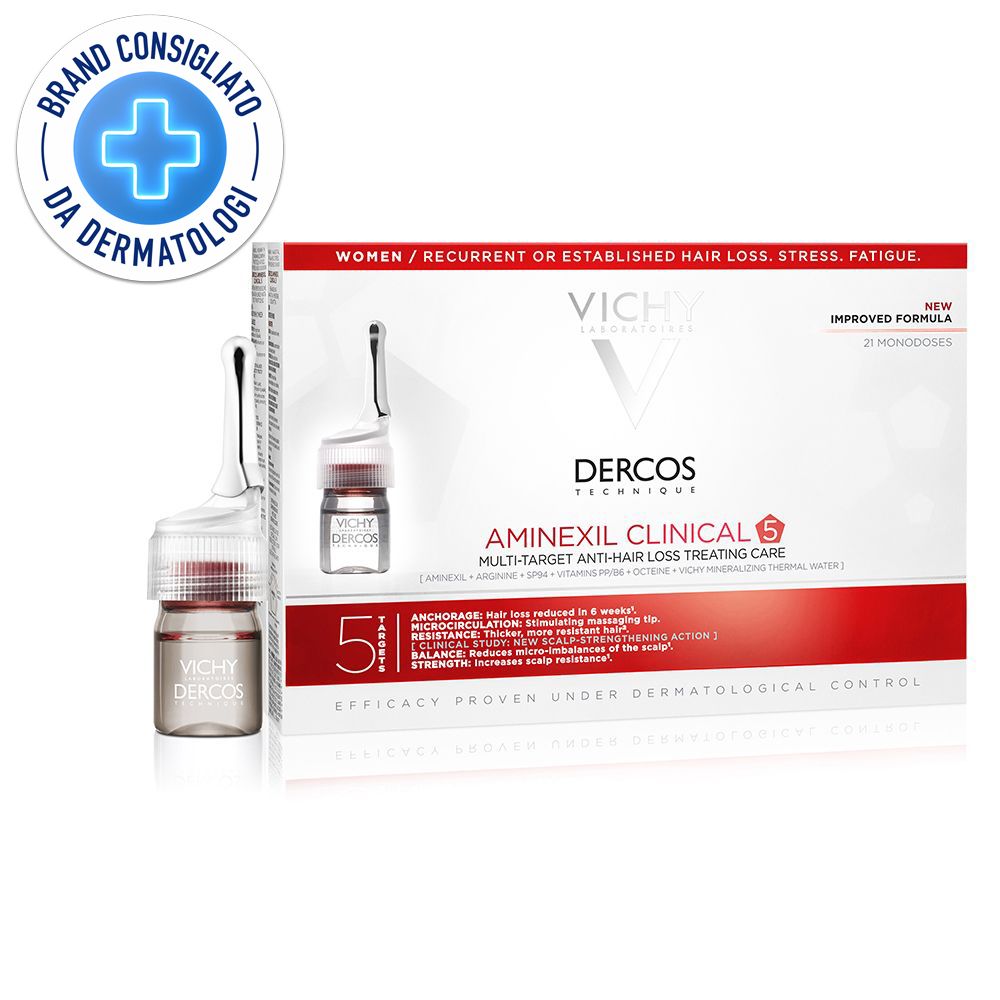 Vichy Dercos Aminexil trattamento anticaduta donna 21 fiale 21 x 6 ml