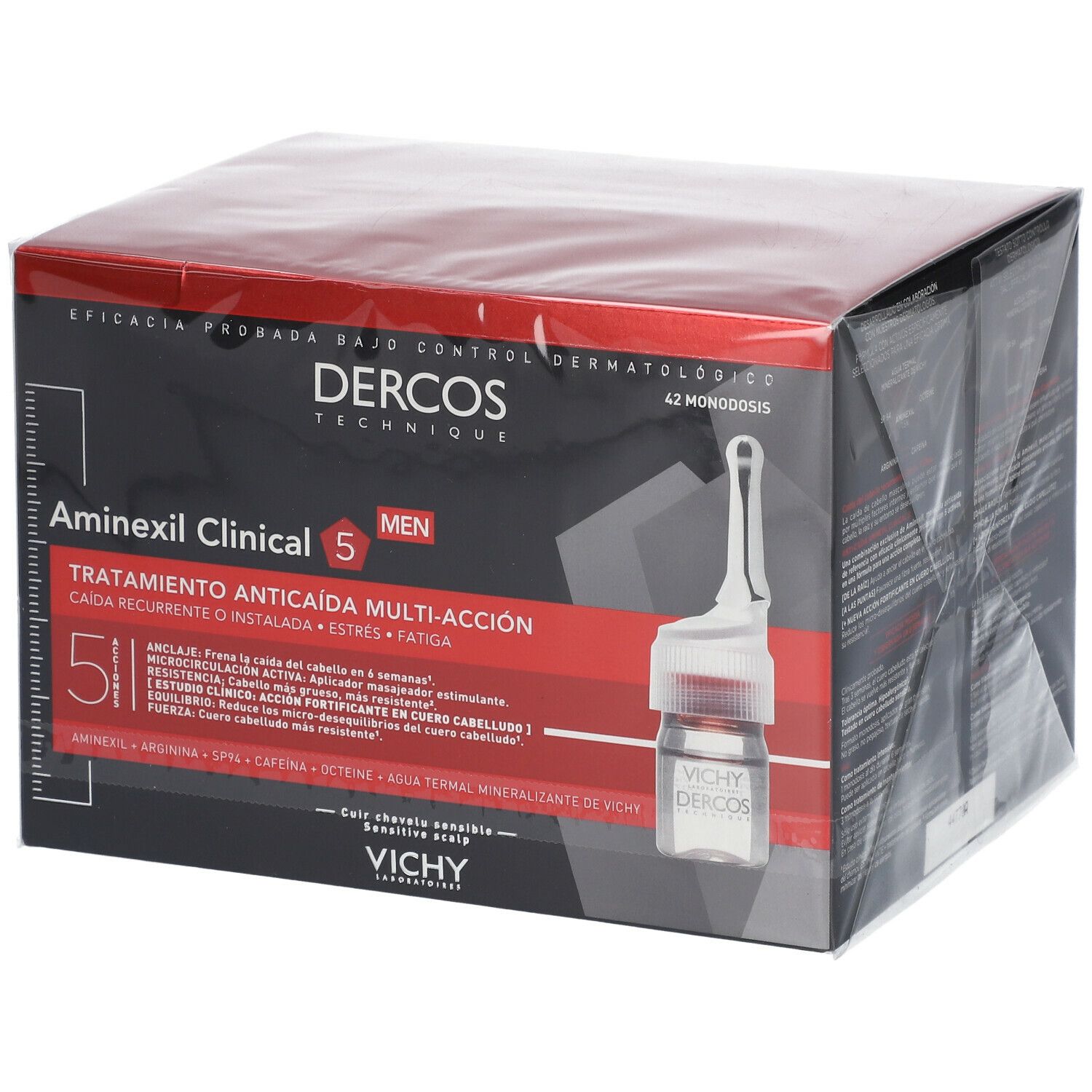 Vichy Dercos Aminexil trattamento anticaduta uomo 42 fiale 42 x 6 ml