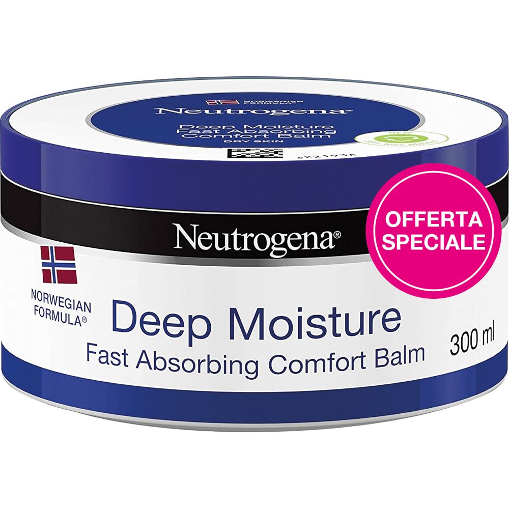 Neutrogena Deep Moisture Comfort Crema Viso e Corpo, Pelle Normale e Secca, Formula Norvegese