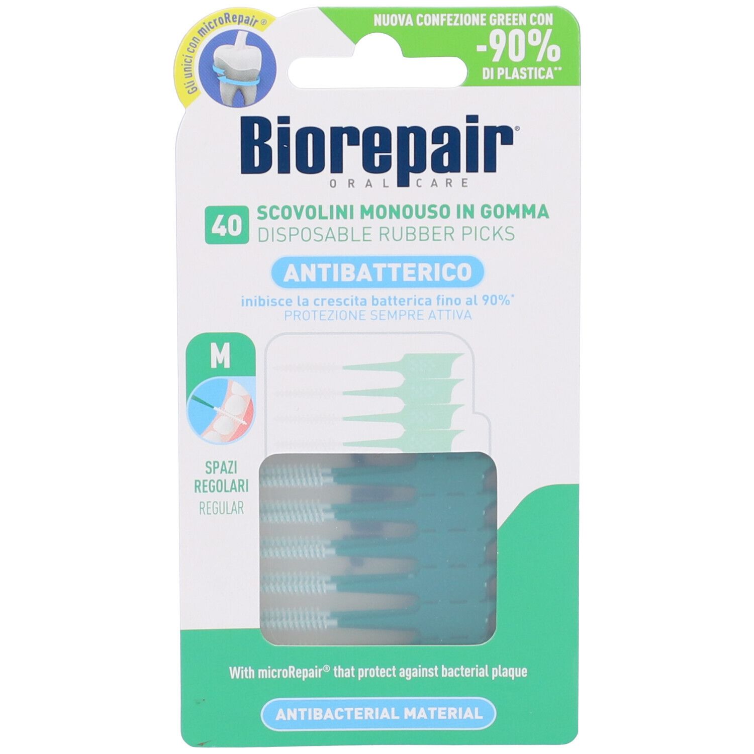 Biorepair® Scovolini Antibatterici In Gomma Regular