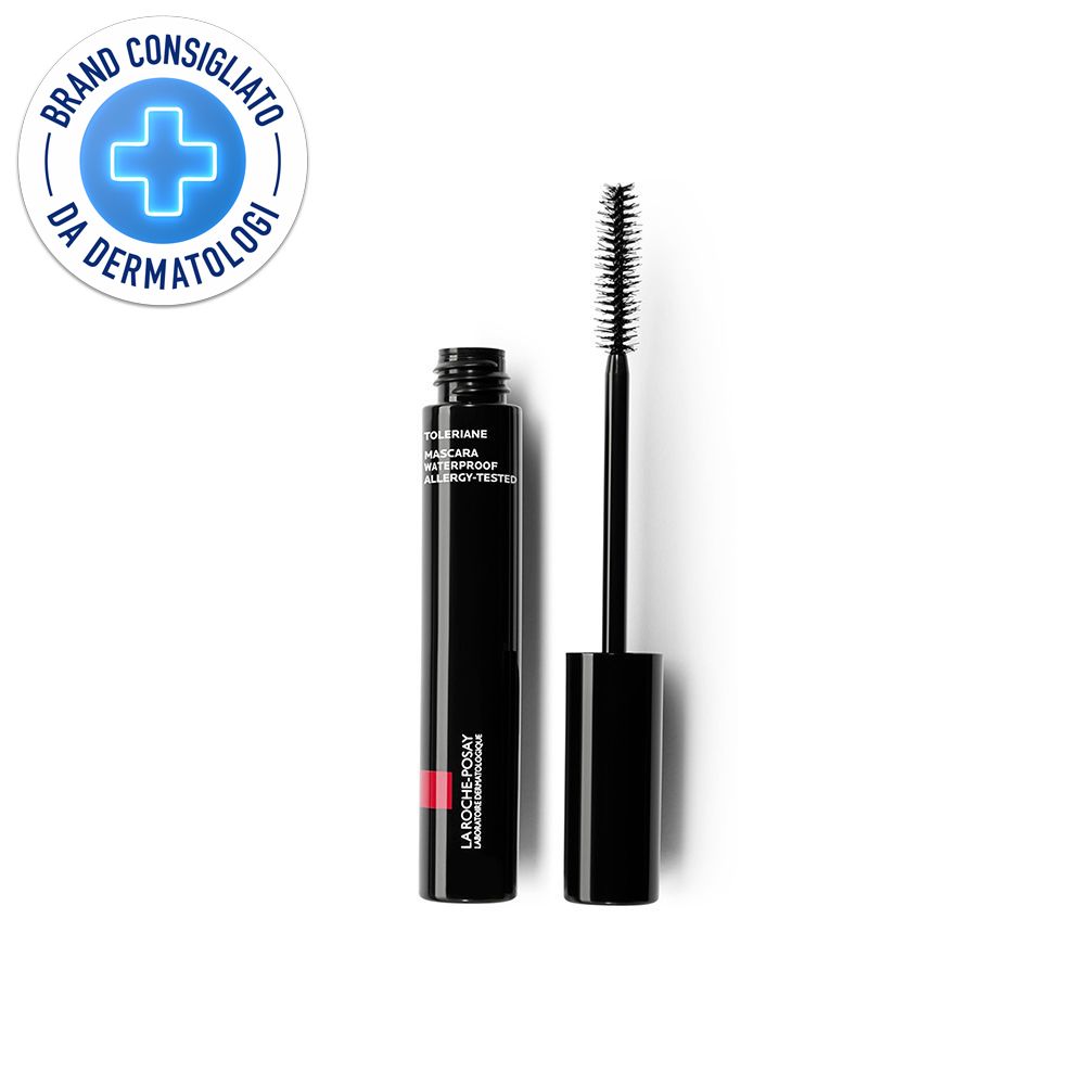 La Roche-Posay Toleriane Mascara Waterproof Nero resistente e ristrutturante con Olio di Jojoba 6,9 ml