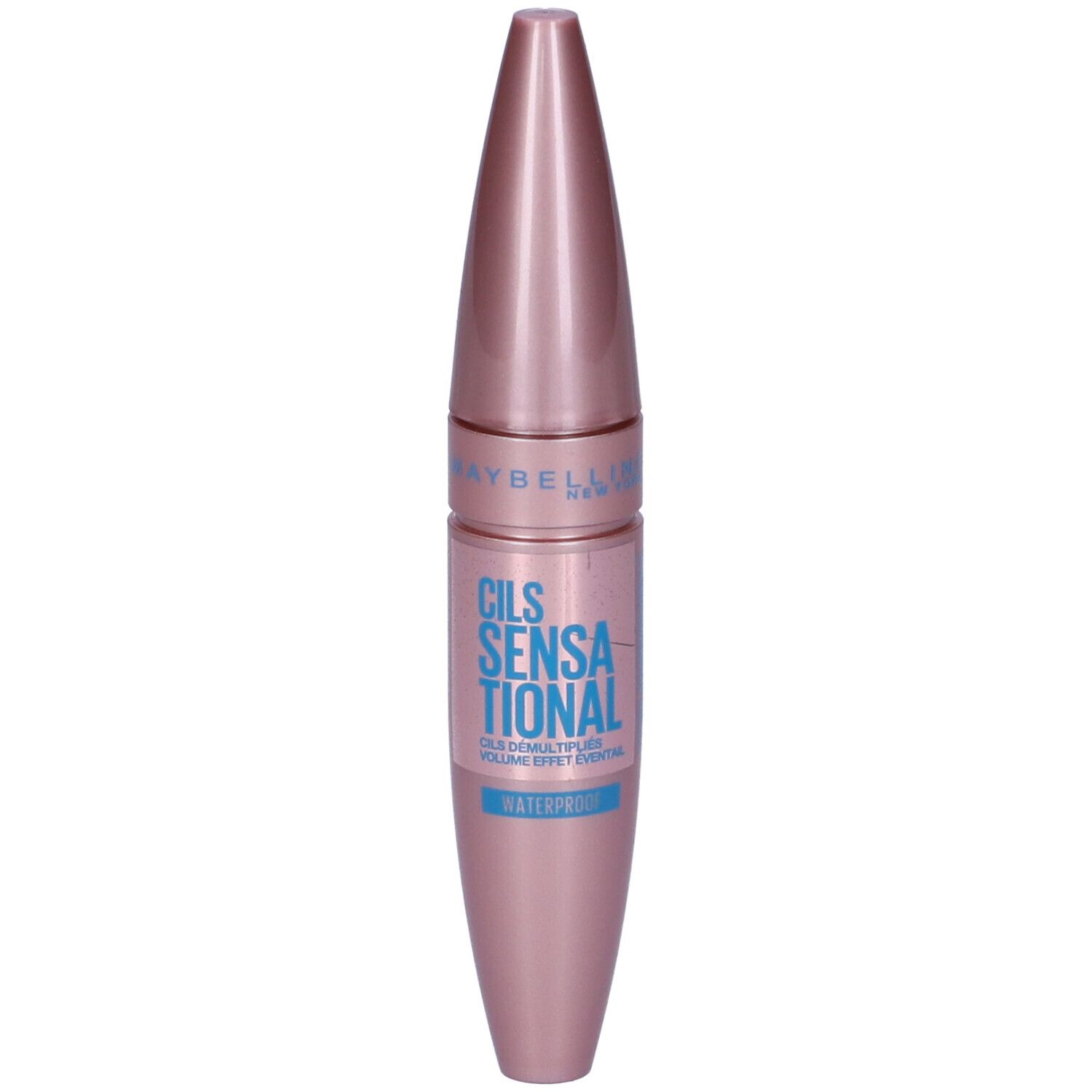 Maybelline New York Mascara Ciglia Sensazionali, Volumizzante, Effetto Ventaglio sulle Ciglia, Resistente all'Acqua, Nero, 9.5 ml