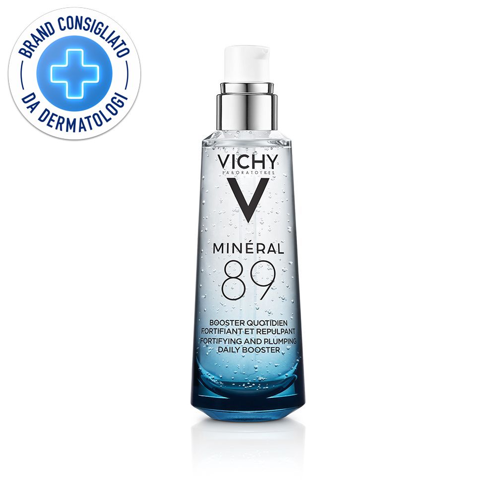 Vichy Minéral 89 Booster quotidiano fortificante e rimpolpante con acido ialuronico 75 ml + Mini MINERAL 89 Booster 10ML GRATIS