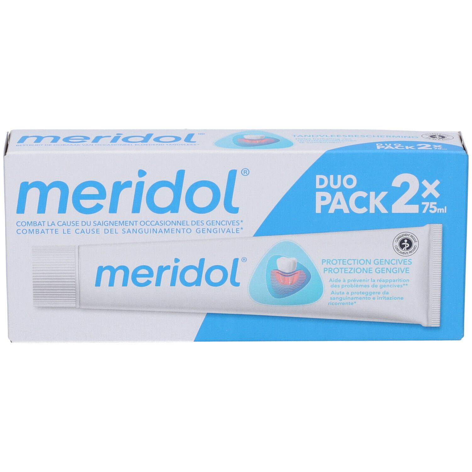 Meridol® Dentifricio Protezione Gengive 2 Tubi