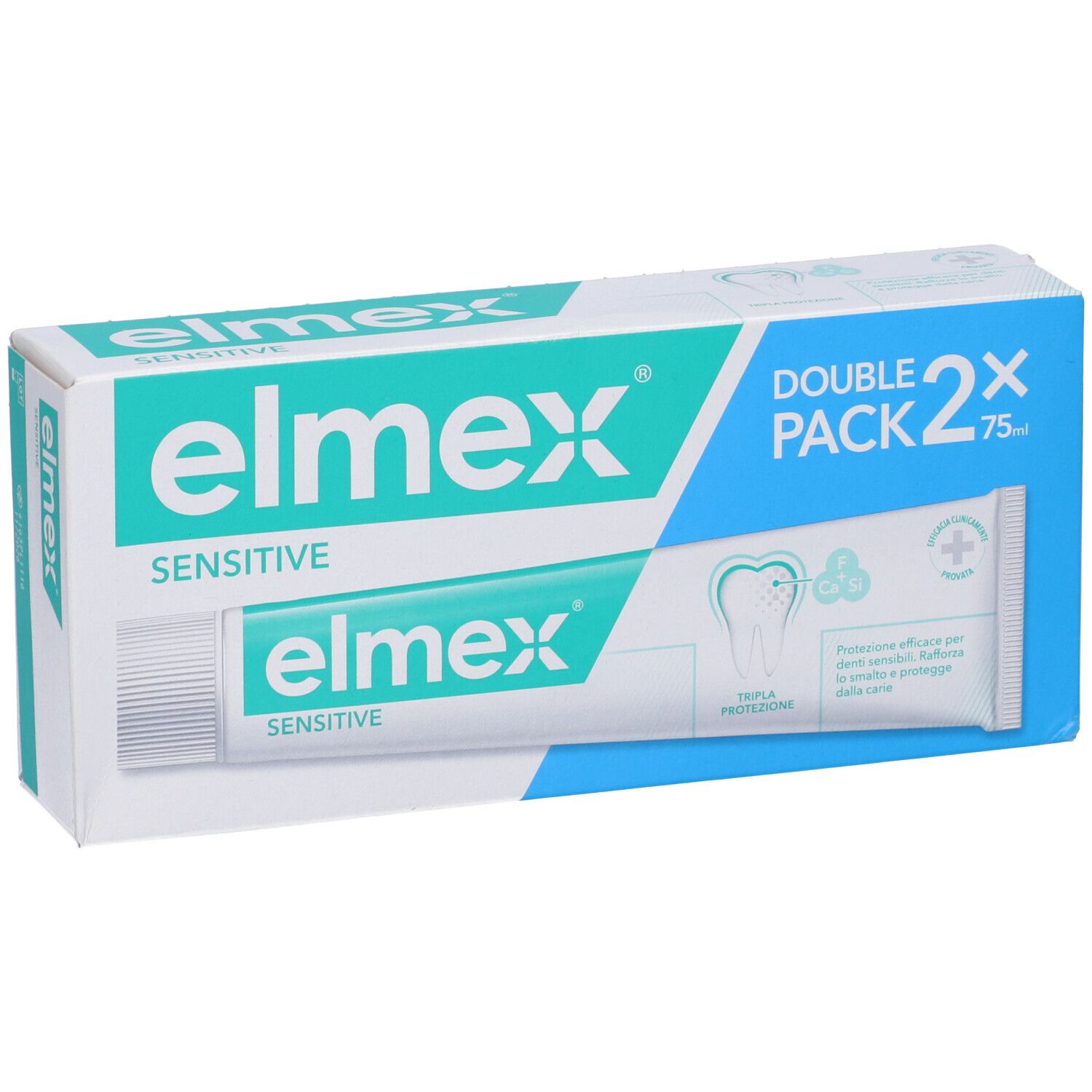 elmex® Dentifricio Sensitive Denti Sensibili 2x75 ml