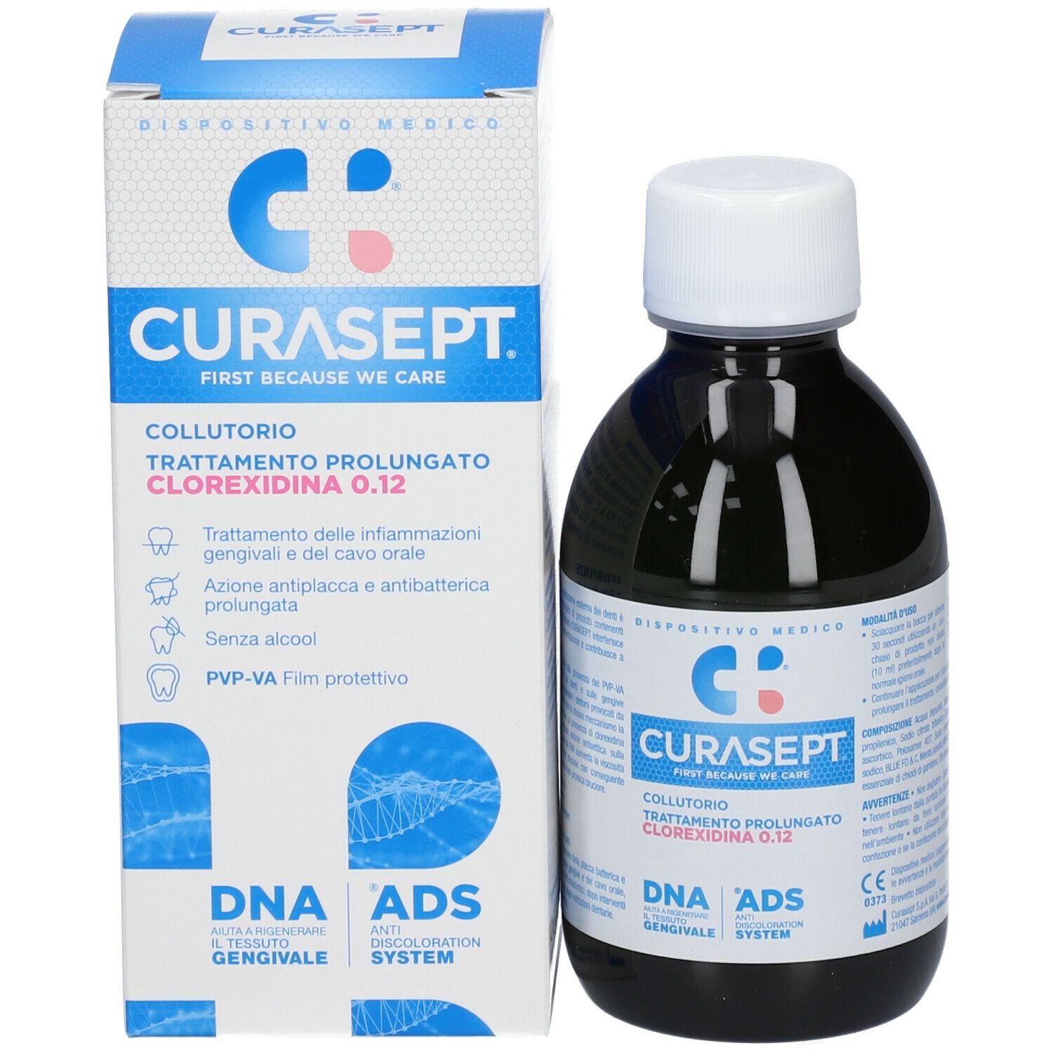 CURASEPT® Collutorio Trattamento Prolungato Clorexidina 0.12 DNA + ADS