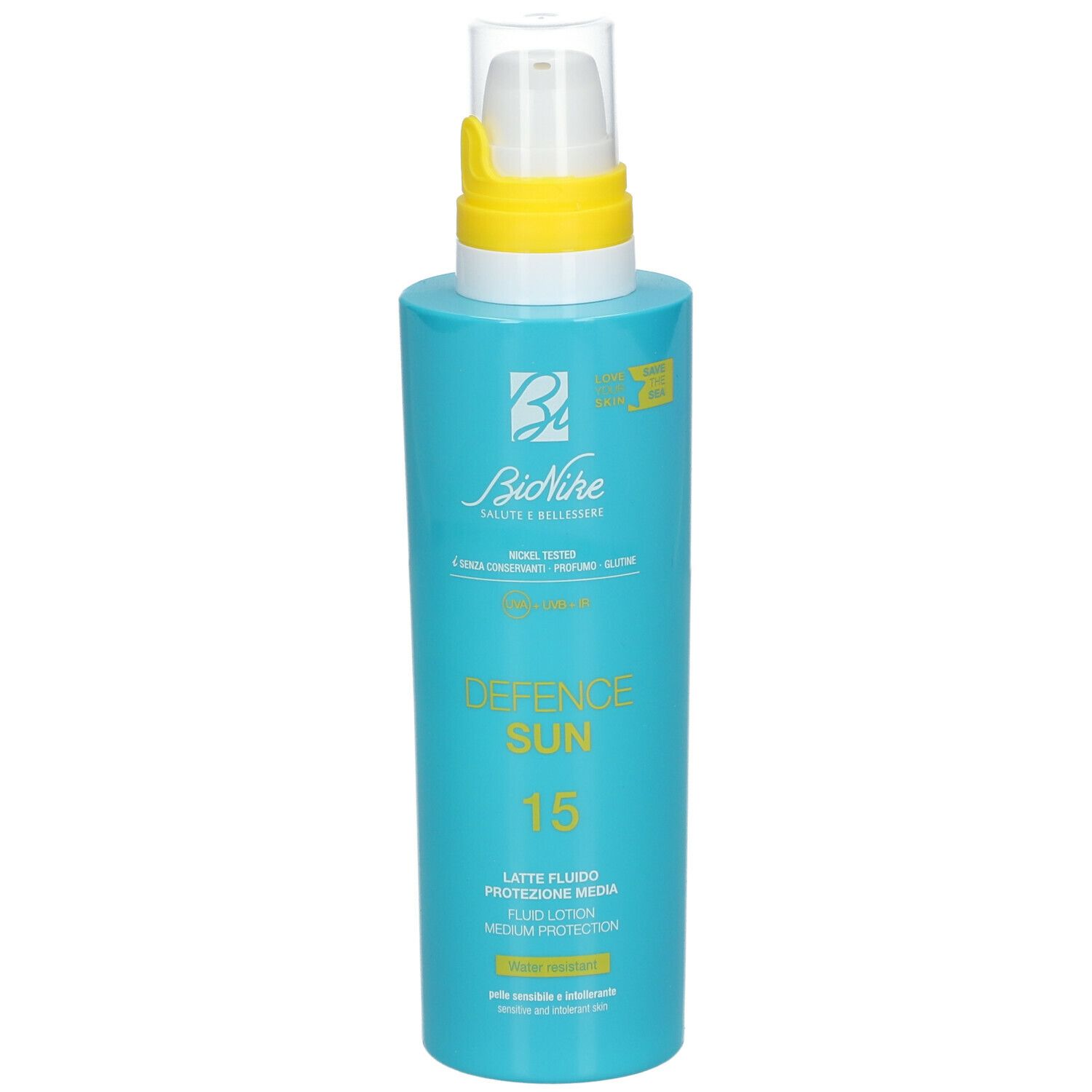 BioNike Defence Sun 15 Latte Fluido Protezione Media