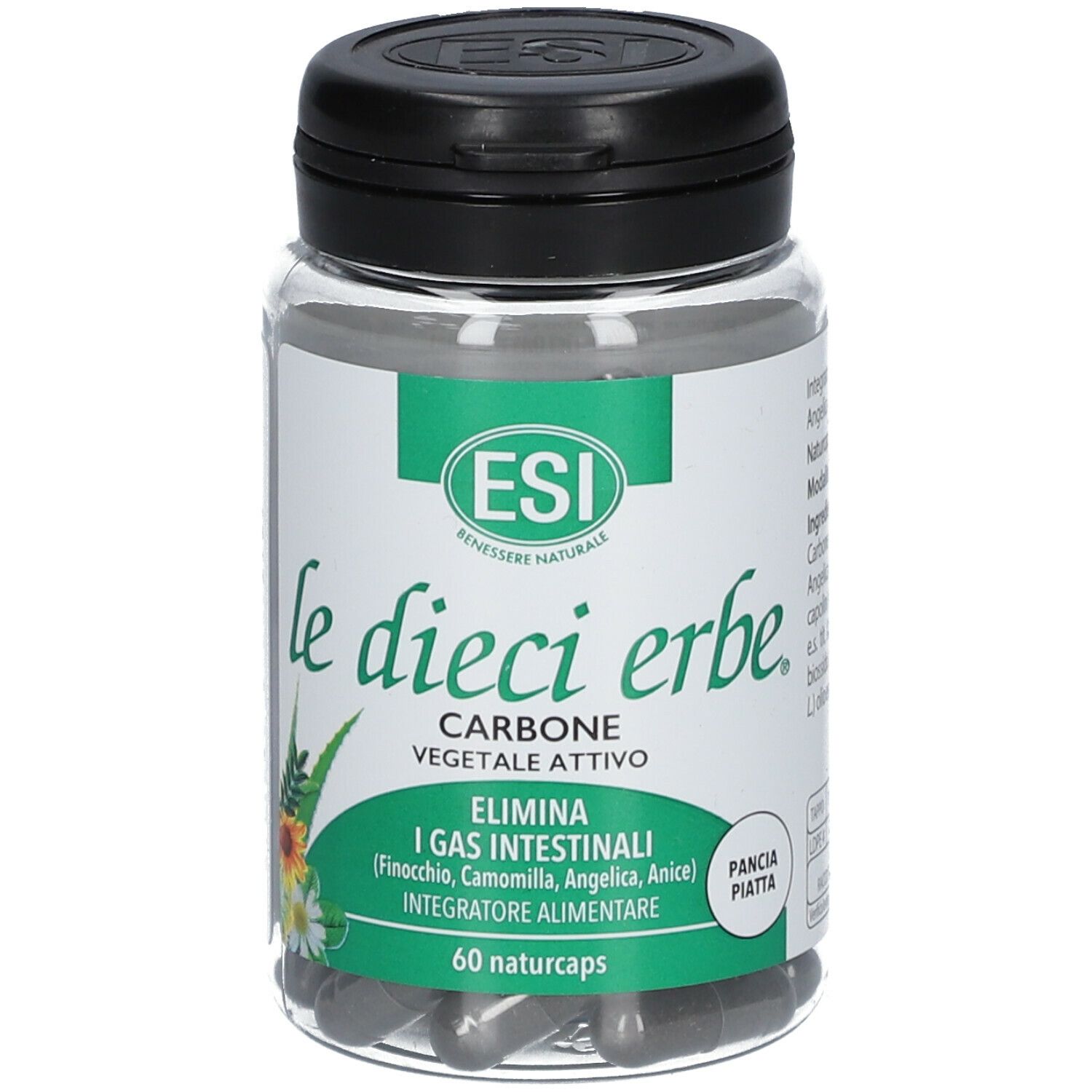 ESI le dieci erbe Carbone Vegetale Attivo