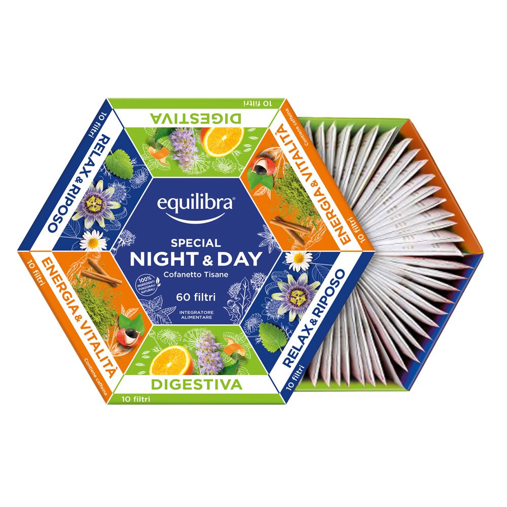 Equilibra® Cofanetto Tisane Night & Day - risparmia il 10% con il codice: EQUILIBRA10