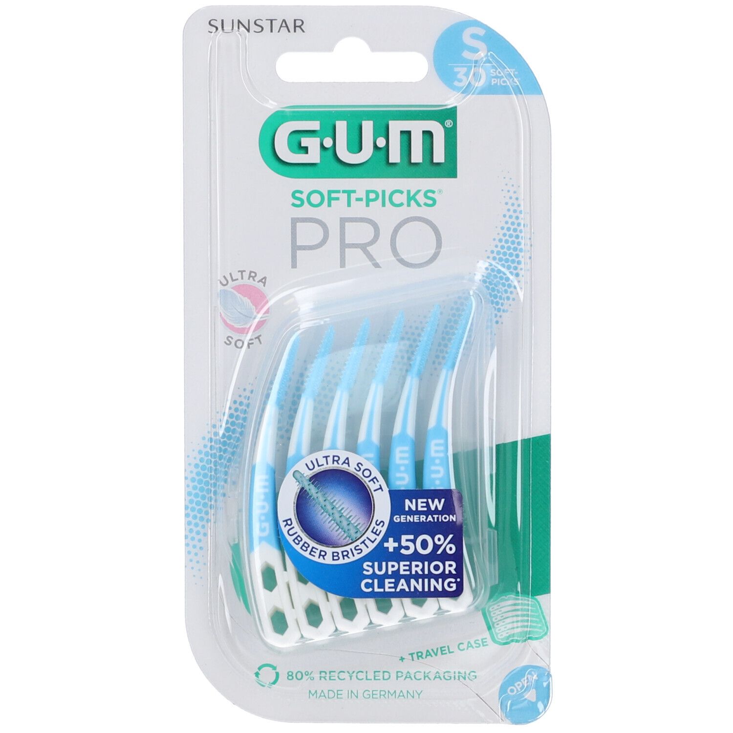 GUM Soft-Picks® PRO Scovolino Interdentale Setole Morbide Taglia S