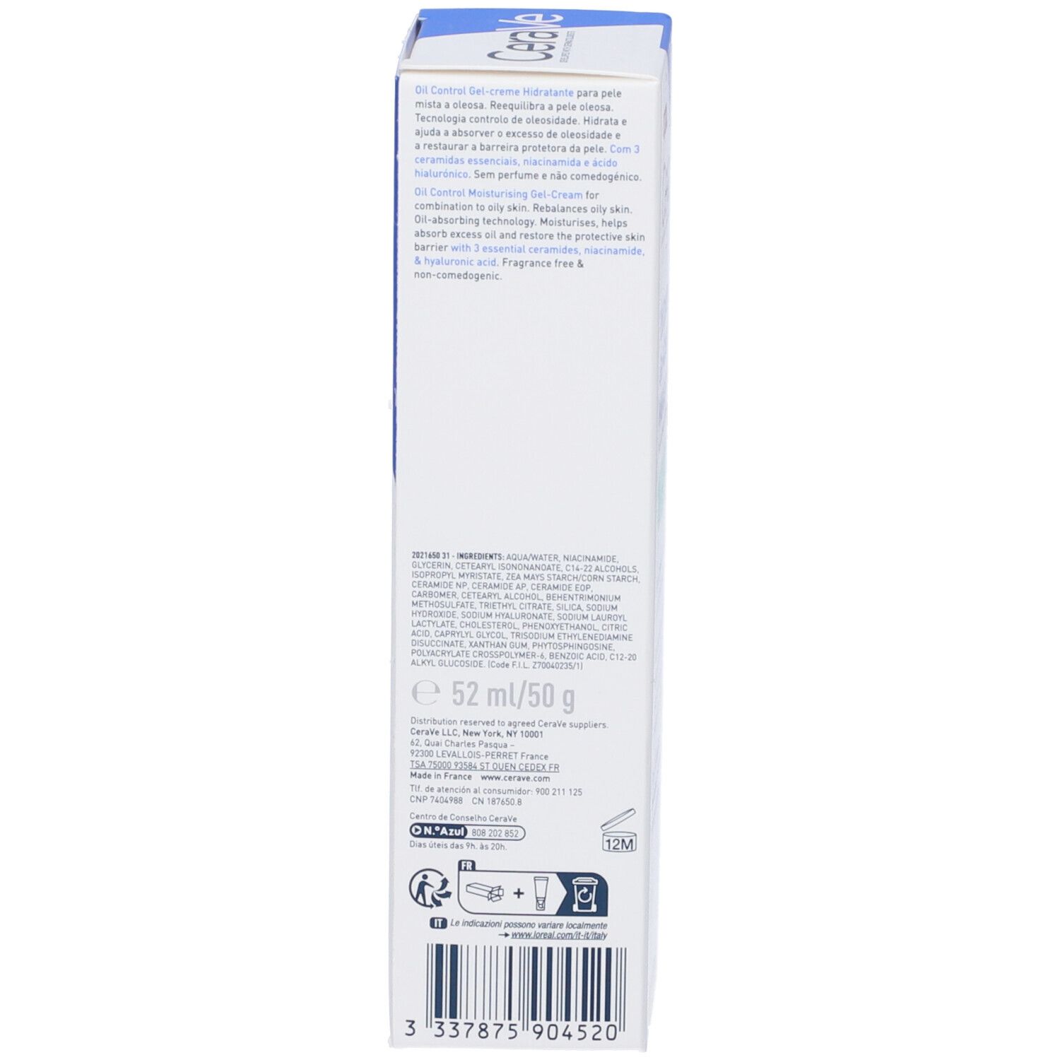 CeraVe Crema Gel Idratante Anti-Lucidità