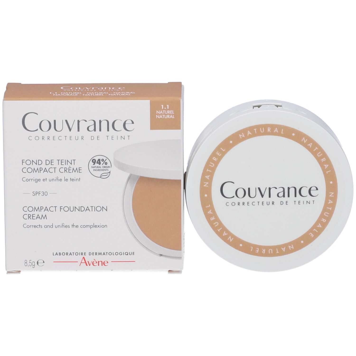Avene Couvrance Fondotinta Compatto Naturale
