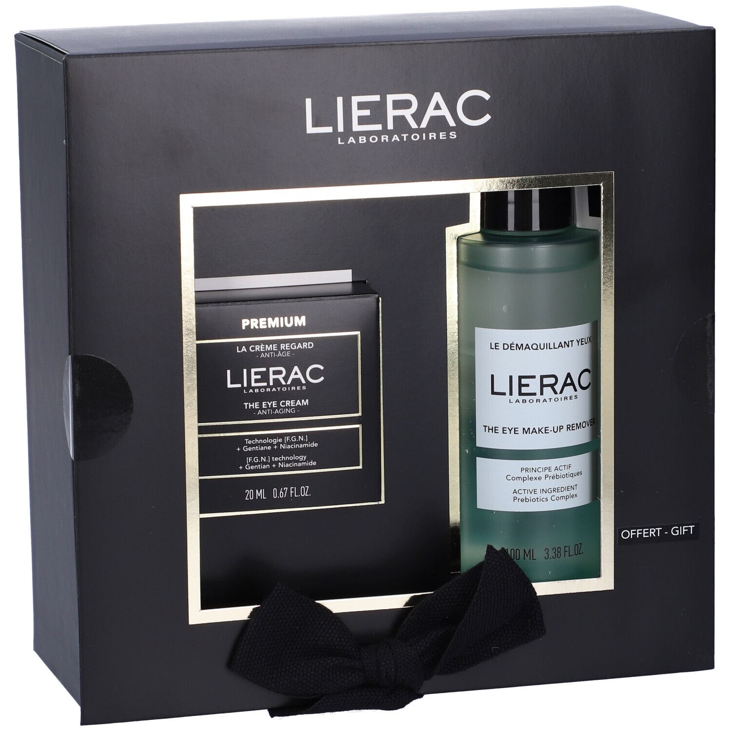 Lierac Laboratoires Set Premium La Crema Occhi + Struccanti Lo Struccante Occhi in Confezione Regalo