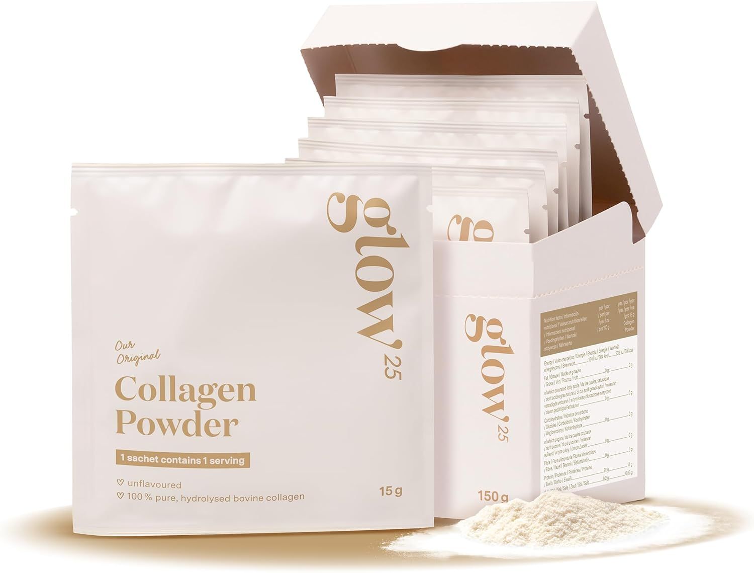 Glow25® Bustine di collagene - Idrolizzato di collagene premium