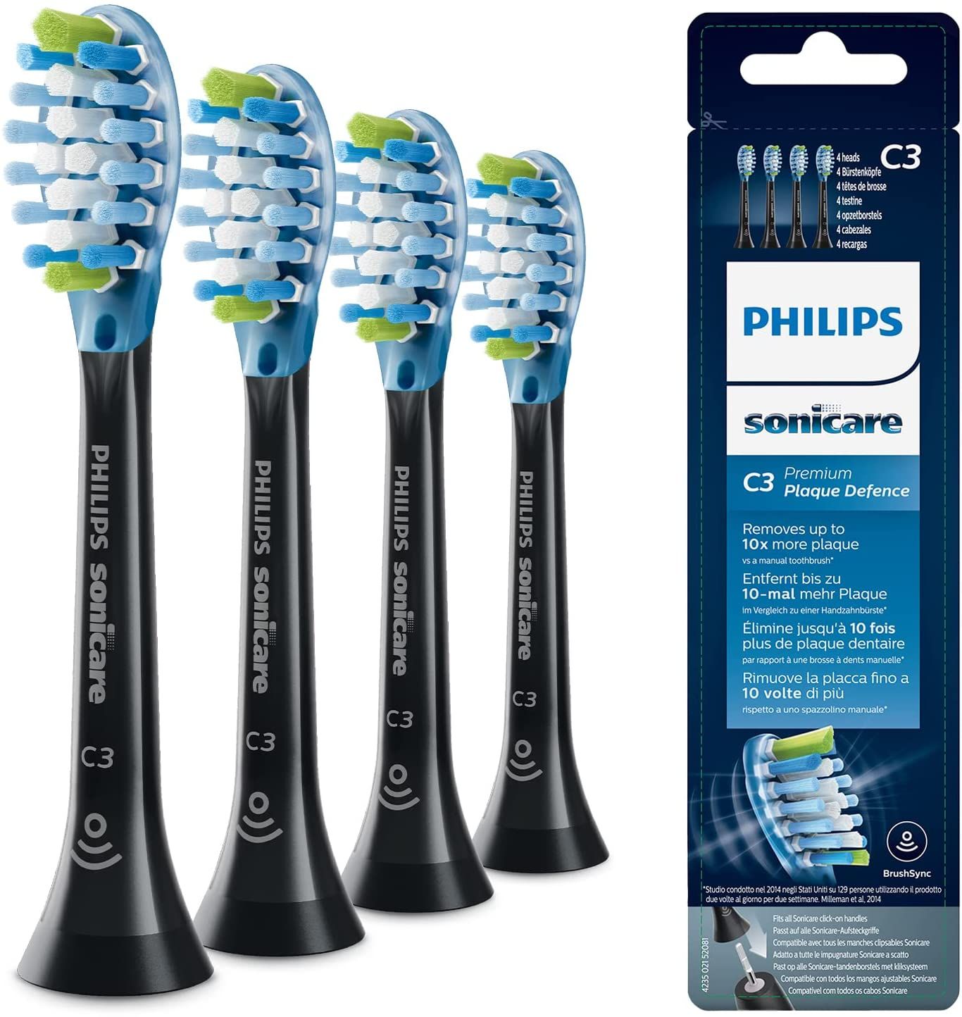 Philips Sonicare C3 Premium Plaque Defence testine standard per spazzolini sonici