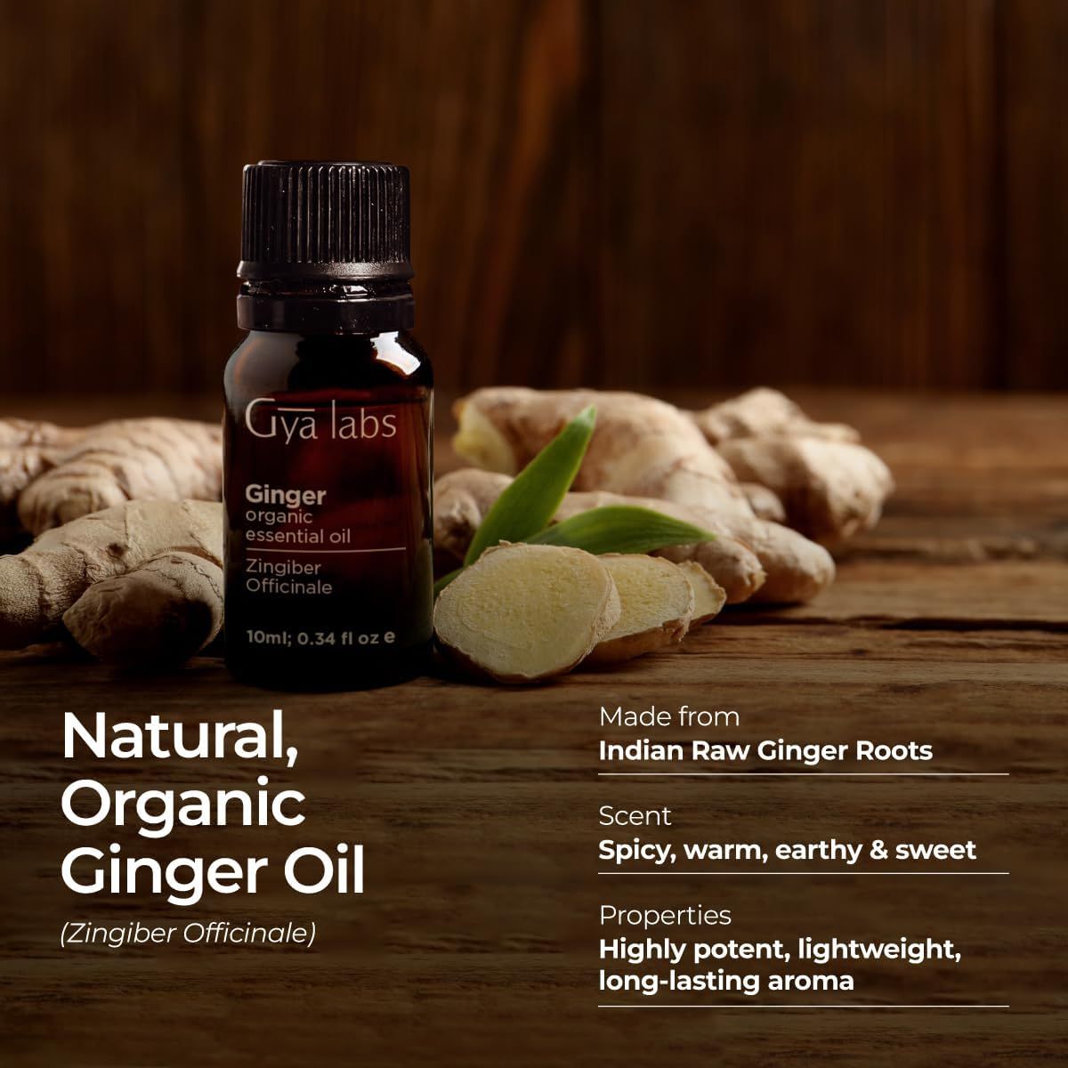 Gya Labs Olio di zenzero biologico puro