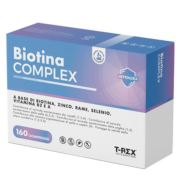 T-Rex Integratori Biotina Complex 160 compresse