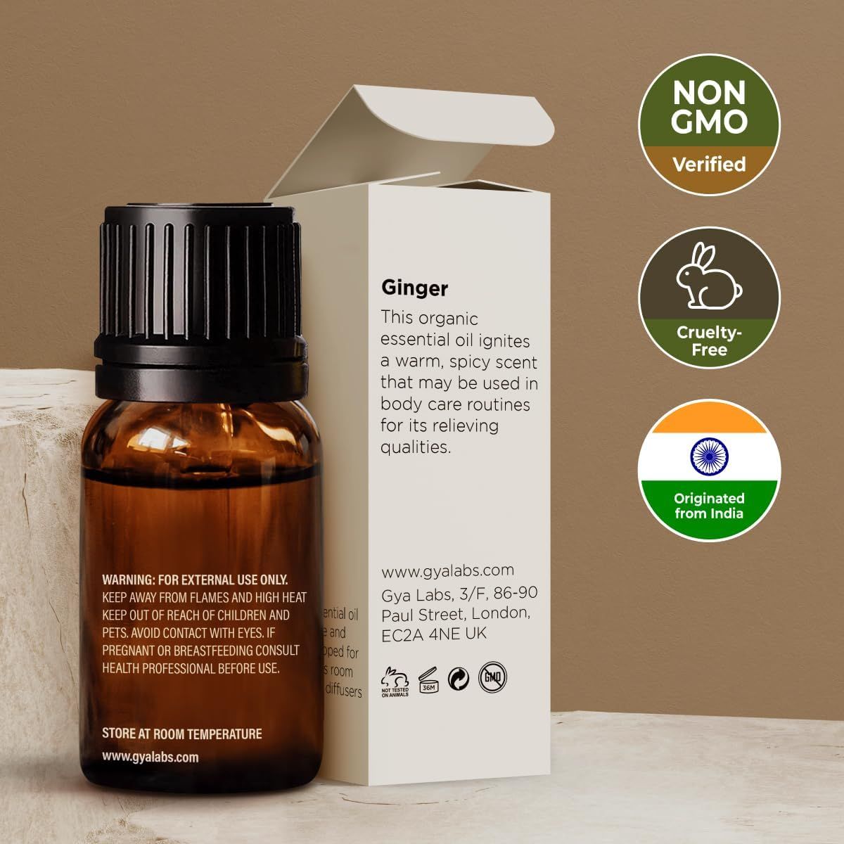 Gya Labs Olio di zenzero biologico puro
