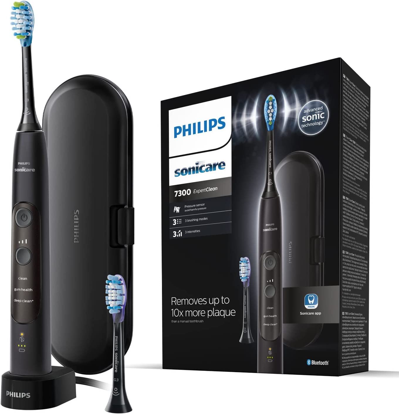Philips Expertclean 7300 Spazzolino elettrico con tecnologia sonica
