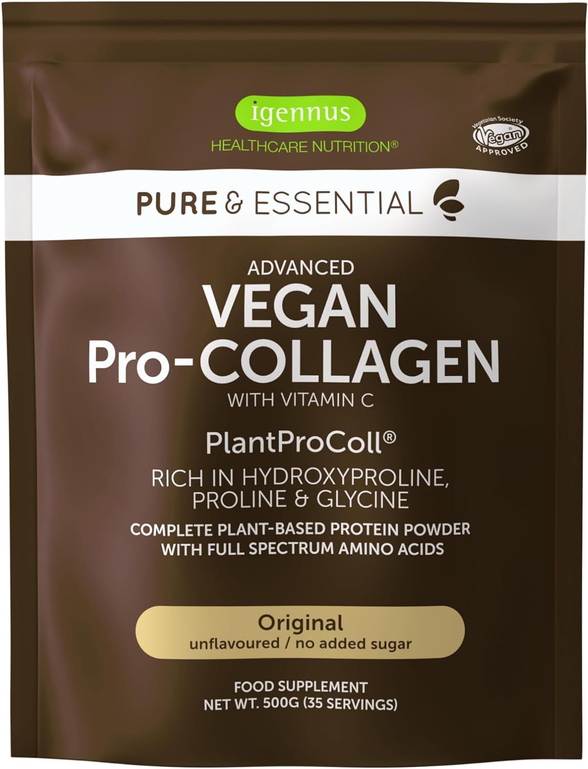 Igennus Collagene in polvere vegano con vitamina C